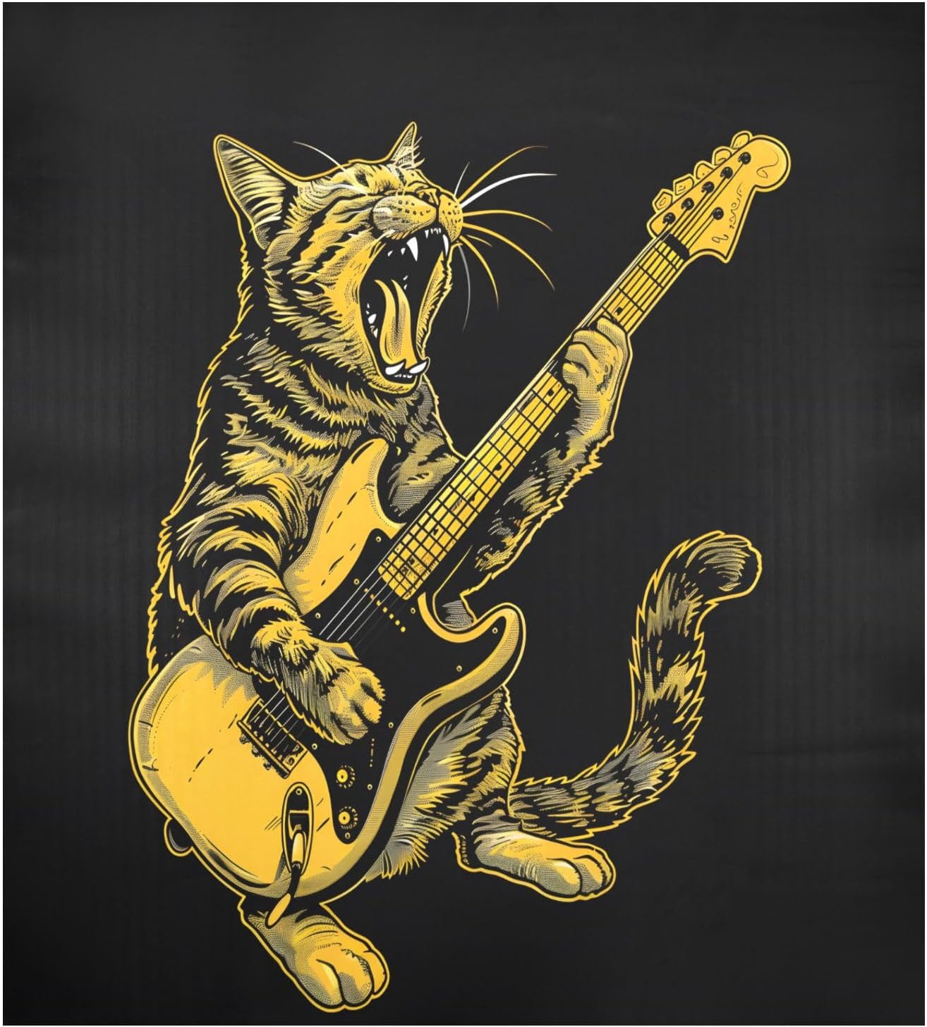Dishwasher Magnet Cover Large Magnetic Stickers Cat Guitar Front Dishwasher Cover Reusable Decal for Home Kitchen Refrigerator Decorative Lid Washing Machine Laundry