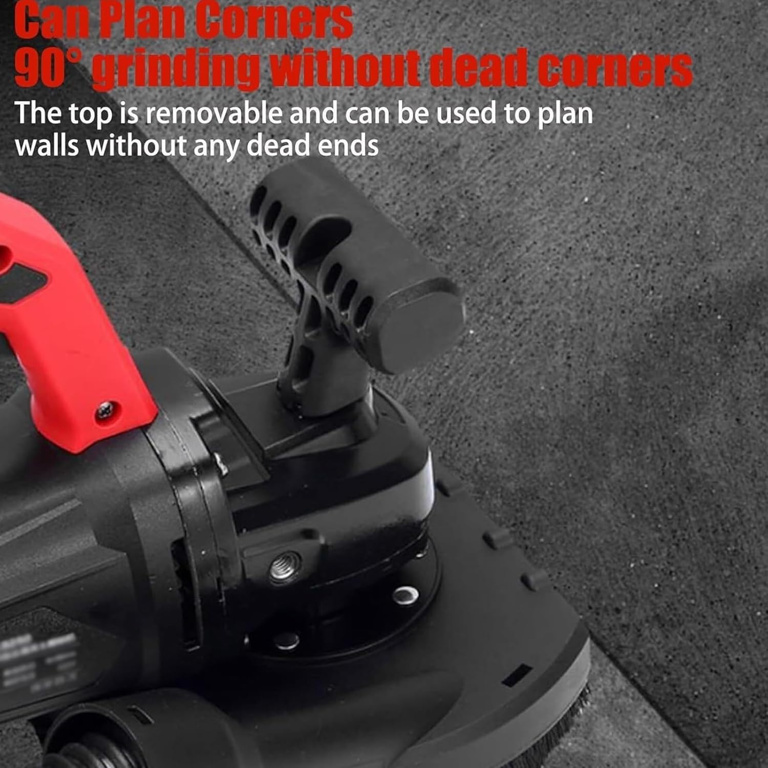 Multifunctional Concrete Grinding Machine, Electric Wall Planer with Storage Box, 6 Speed Adjustment, 5.9inch Grinding Disc