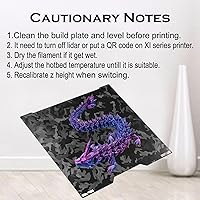 Vista 6 de Placa de construcción H2S H2D de 346x355mm, placa de acero de resorte lisa de doble cara para plataforma de impresora 3D Bambu Lab H2S, H2D, H2D