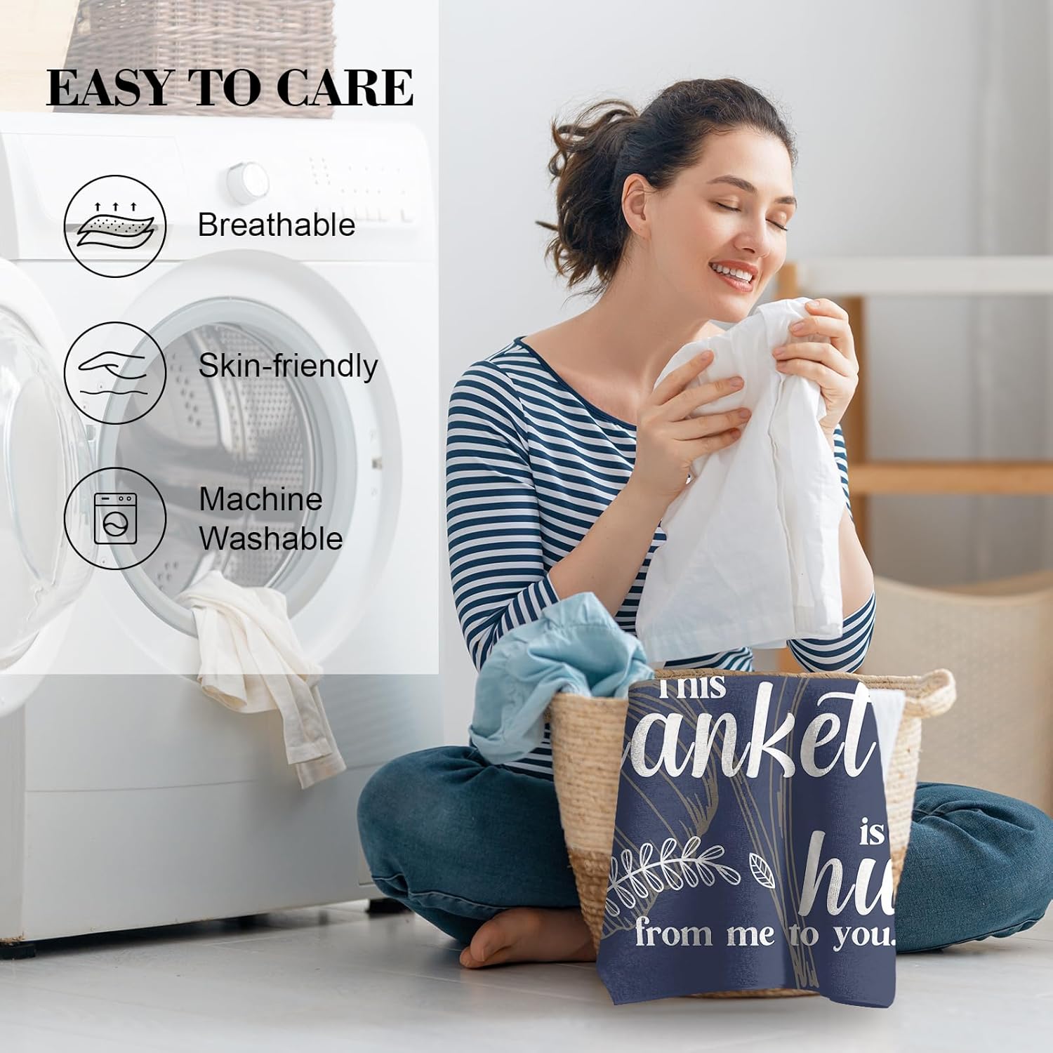 Get Well Soon Gifts, Hug Blanket, Inspirational Gifts for Her Him, Cancer Care Gifts for Women or Men, Encouragement Healing/After Surgery/Thinking of You Gifts 60"x50"… - Image 7