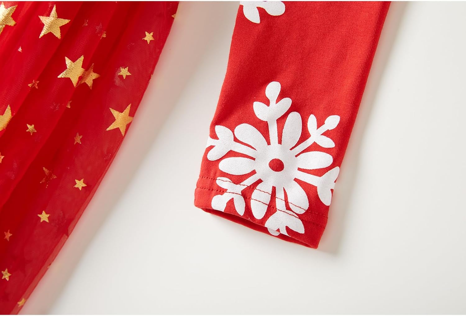 Toddler Girls Christmas Tutu Dress Multi-Layers Tulle Long Sleeve Princess Dress - Image 7