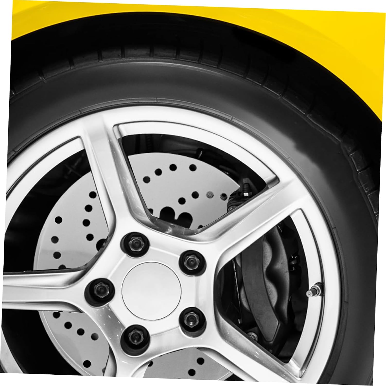 ULTECHNOVO 2pcs Aluminum Alloy Racing Brake Disc Cover for Car Wheel and Stylish Decoration Suitable for Modified Vehicles Performance and Exterior Look