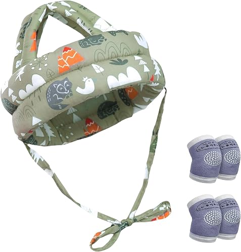 TopikaKids - Baby Safety Helmet with Knee Pads for Crawling and Walking