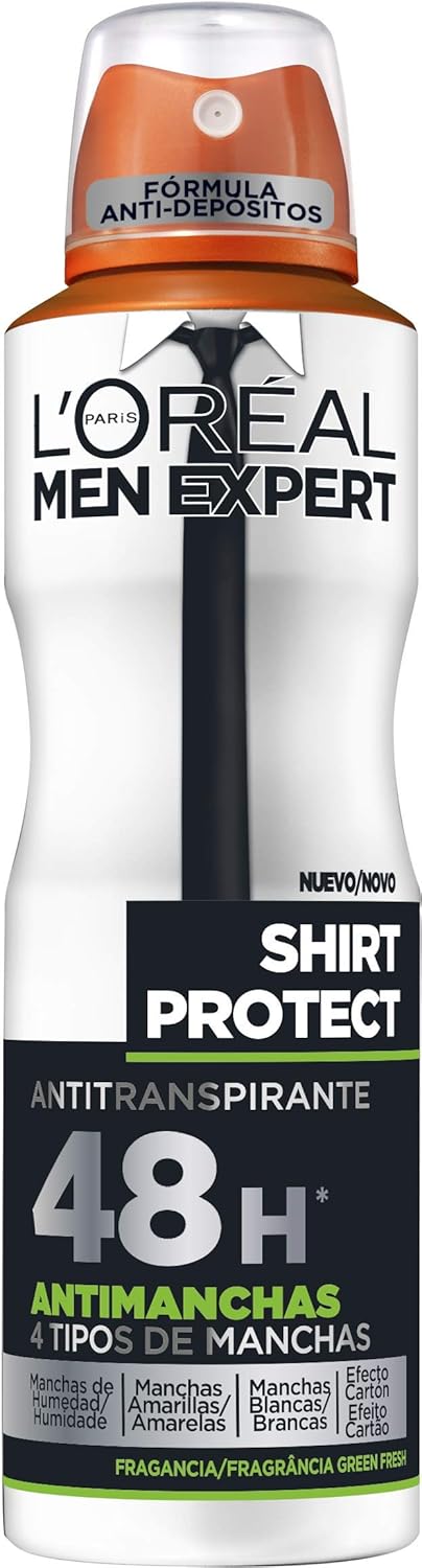 L’Oreal Paris Men Expert Deo Spray Shirt met omschrijving, 150 ml, 6 stuks