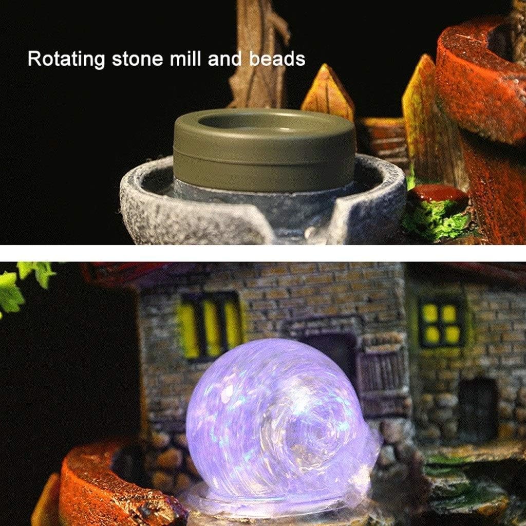 Creative Desktop Decoration Tabletop Water Fountain Creative Desktop Fountain Resin Rockery Fountain Fountain and Humidifier Home Indoor Water Landscape Micro Landscape Deskto