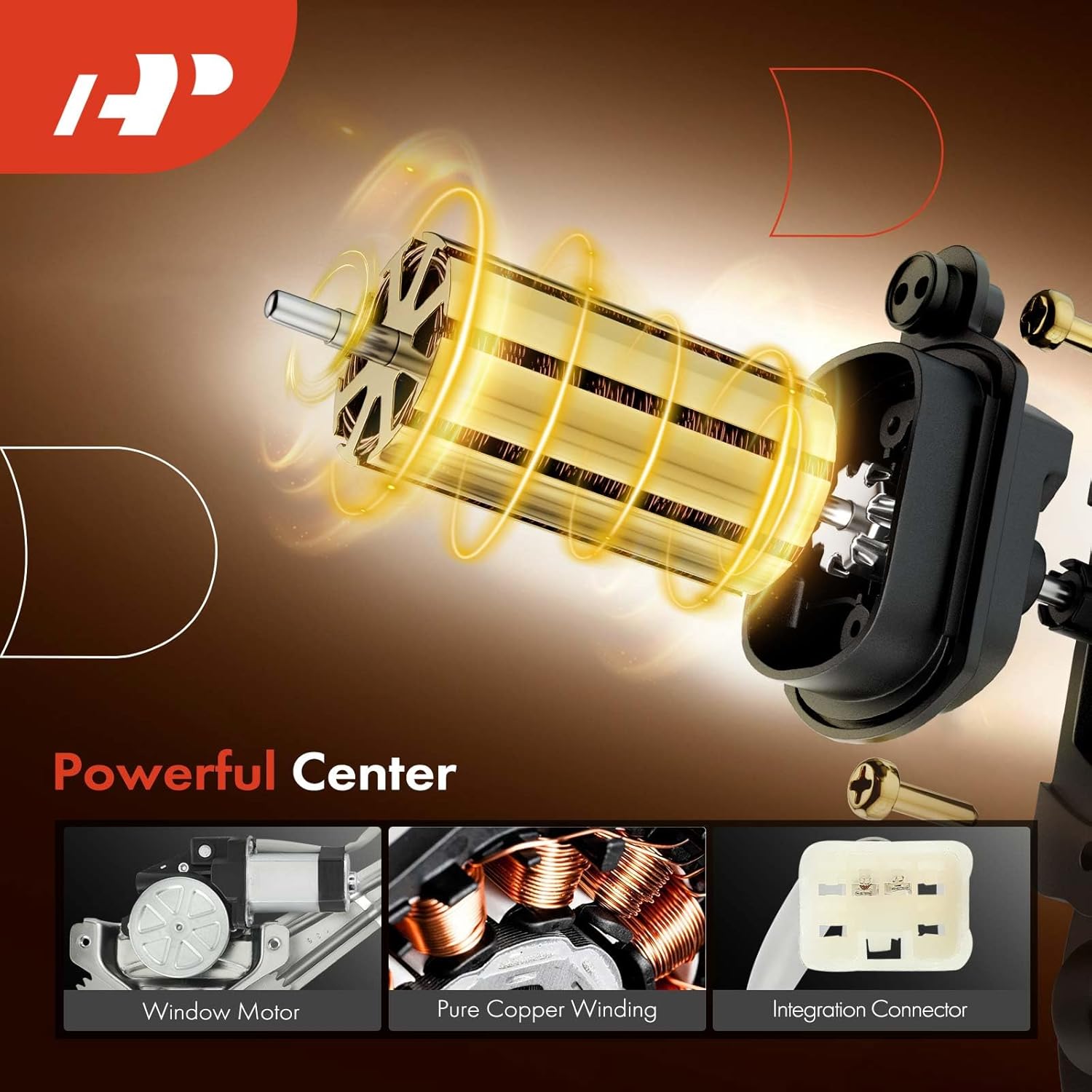 A-Premium Electric Power Window Regulator with Motor Compatible with Pontiac Vibe 2003-2008 Wagon, Rear Left Driver Side