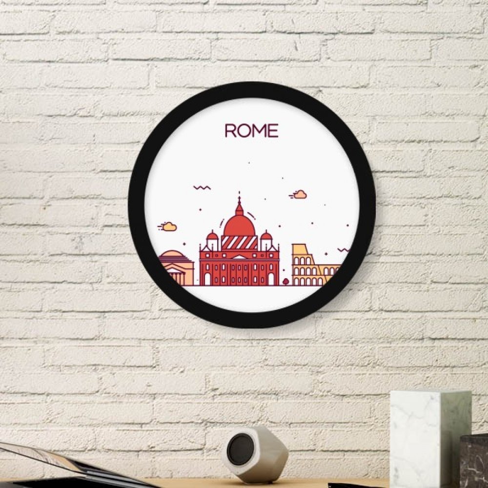 Cadre photo Rome masquer défaut mur peinture motif rond