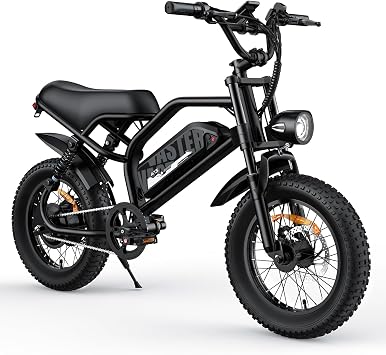 VDL Mountain Electric Bike for Teens/Adults, 16" Fat Tire Ebike, Wider Seat 500W Motor with Removable Battery, 20MPH, UP to 35 Miles Mountain Bike, Teenagers ebike for Riding&Commuting