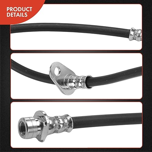 Miniatura 5 de A-Premium Manguera hidráulica de freno delantero compatible con modelos Honda y Acura seleccionados - Civic 2001-2005, EL 2001-2005 - Reemplazo #