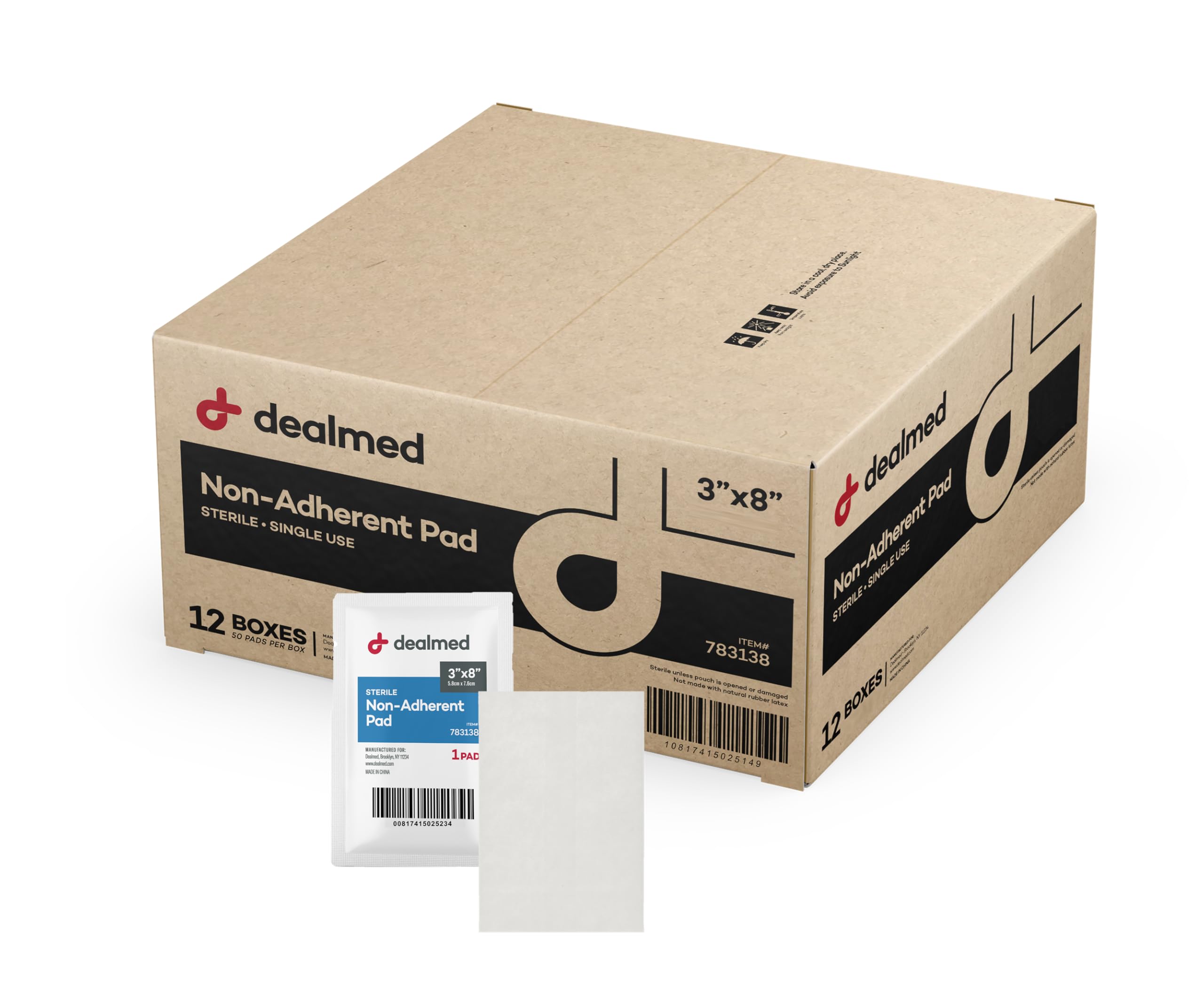 Dealmed Sterile Gauze Pads 2" x 3" - Non Adherent - 100 Count — Amazon image 12