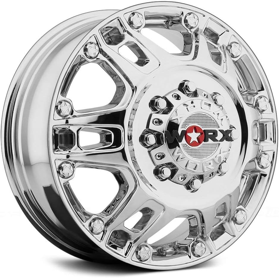Amazon.com: Worx 803C Beast Dually Chrome Wheel (17 x 6.5 inches /8 x 6 ...