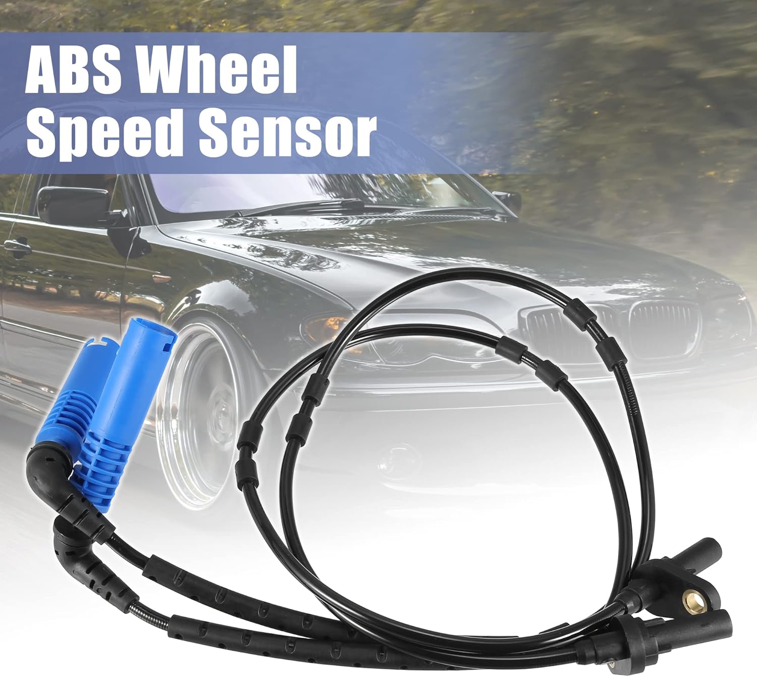 X AUTOHAUX 2pcs Front Left Right ABS Wheel Speed Sensor 34523405907 for BMW X3 2004-2010