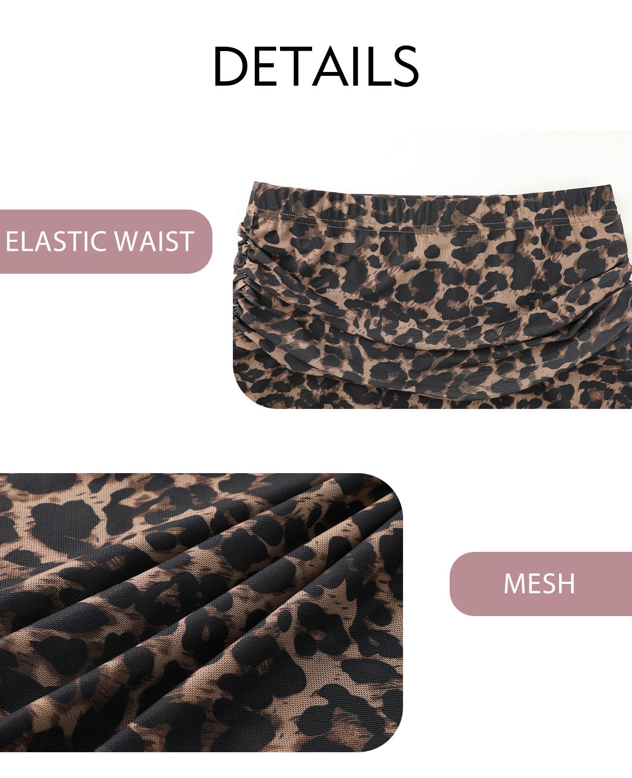Falda de Mujer Cintura Alta Elástica Malla Transparente Capas Forrada Bajo Irregular Elegante Verano Corte A