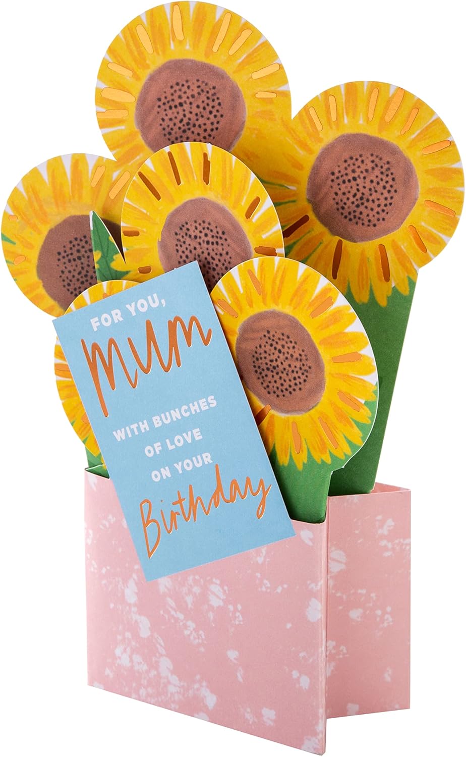 Hallmark Birthday Card for Mum - Pop-up 3D Sunflower Design