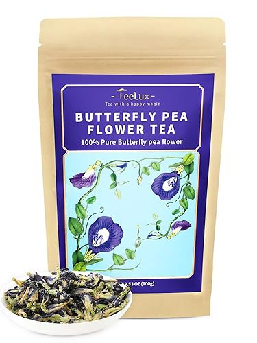 Vista 17 de TeeLux Té de Capullos de Rosa en Hojas Sueltas, 150g/5.3oz, Té Herbal de Capullos de Rosa Naturales Secos, Flores de Rosa de Grado Alimenticio