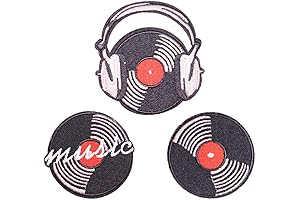 3PCS Cool Record Iron on Patch