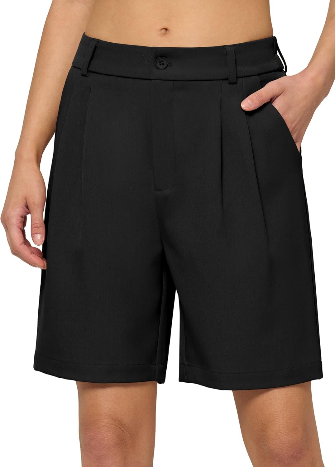 Willit Women's Shorts Wide Leg Dress Casual Work Summer Pleated Shorts High Waisted with Pockets 7" 10" - Image 2