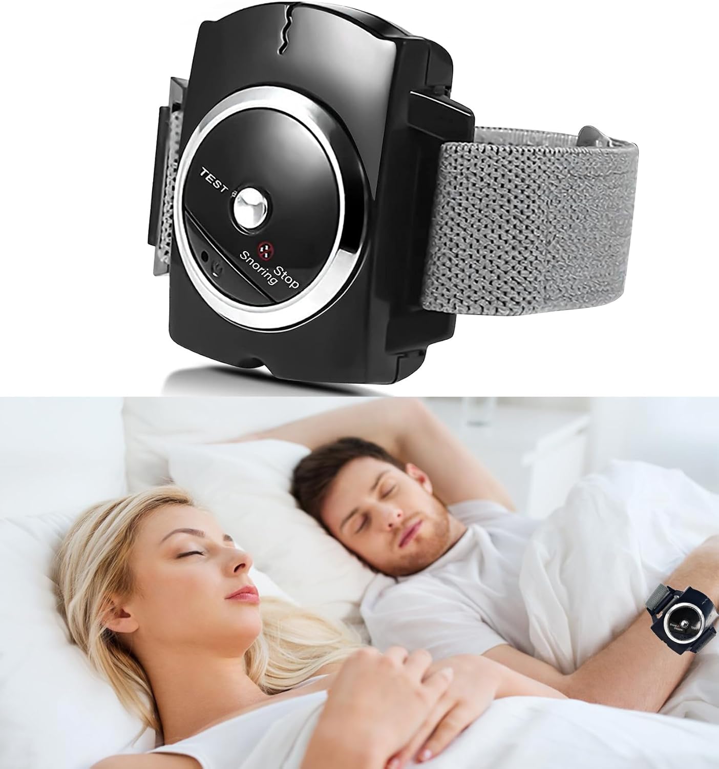 Anti Snoring Wristband Device Intelligent Effective Snore Solution Bracelet Infrared Reduction Snore Watch Comfortable for Men
