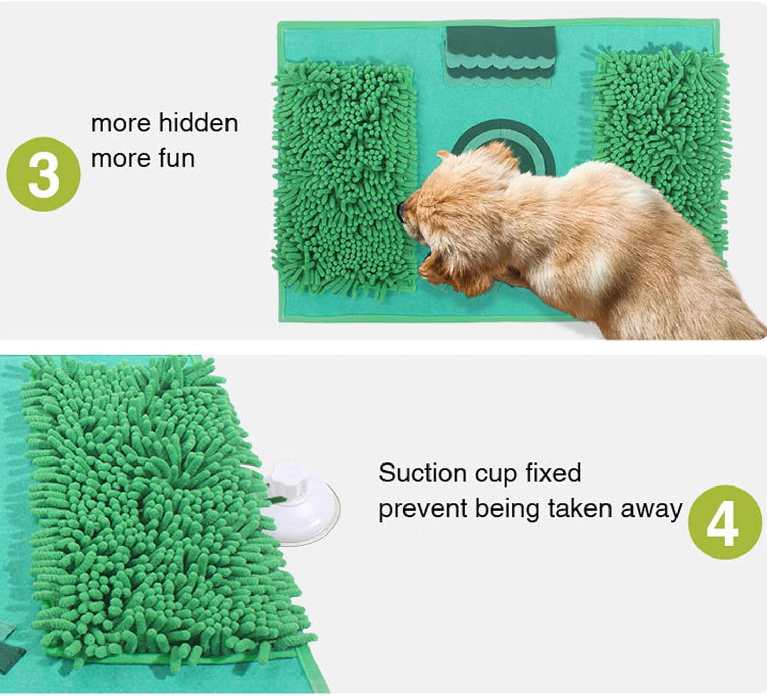 Snuffle Mat for Dogs, Cats and Rabbits,15.75" X 23.62", Puppy Toys for Boredom and Stimulating, Dog Puzzle Feeder Encourages Natural Foraging Skills and Stress Relief