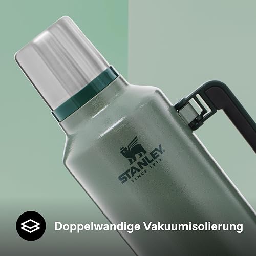 Stanley 1913 Classic Legendary Thermal Flask 2.3L - Hammertone Green - 6