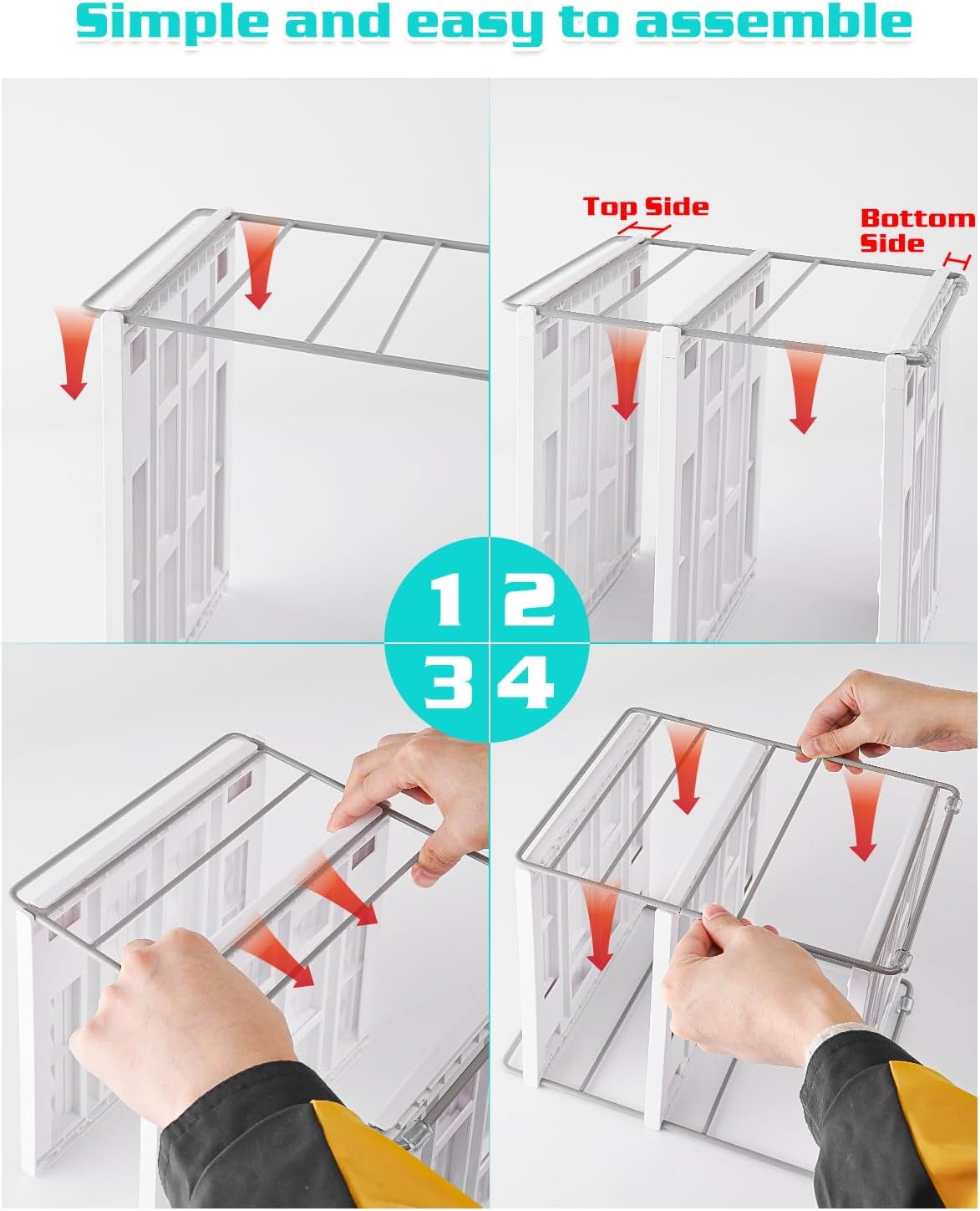 Cirhy Water Bottle Organizer Holder for Cabinet, 3 Tier Expandable Water Bottle Storage Rack for Tumbler Travel Mug Cup Kitchen Pantry Organization and Storage for Stanley Cup - Image 6