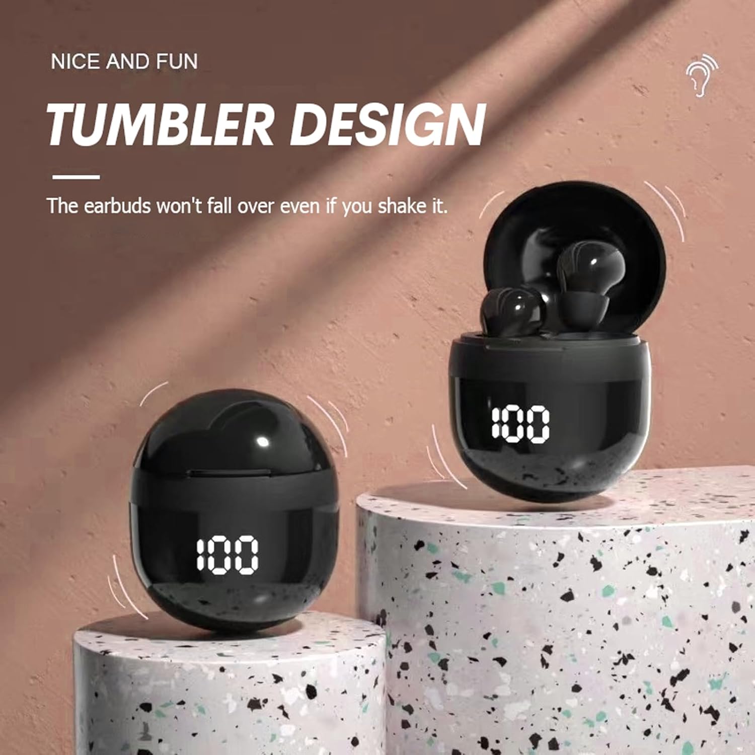 Yihou Ear Buds Invisible Small Mini Sleep Earbuds Headphones Wireless Bluetooth Comfortable Tiny Sleeping Smallest Low Profile Micro Discreet Hidden Kids Earbuds Ear Buds for Small Ear Canals Work - Image 2