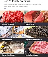 Vista 5 de ADT Congelador de Cofre Independiente con Puerta Superior de 6.8℉ a -4℉ (3.5 Pies Cúbicos, CBlack)