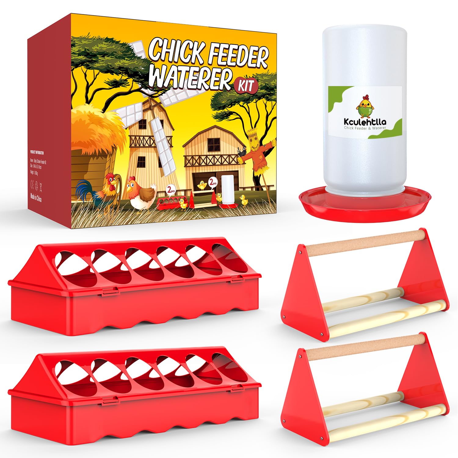 Chick Feeder & Waterer