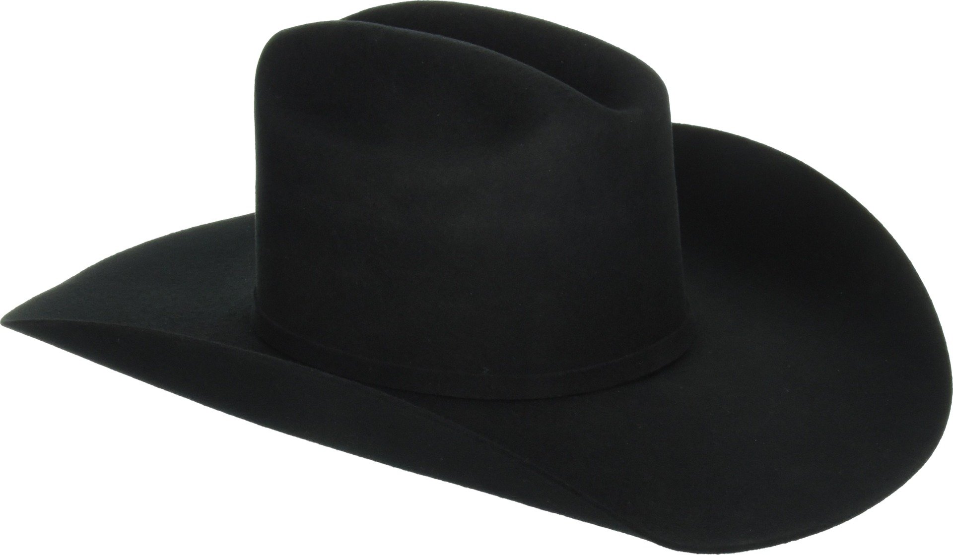 ARIAT Unisex Adult 3X Western Wool Felt Cowboy Hat, Black, 7-1/8