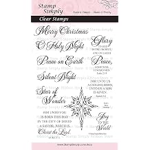 Clear Stamps Christian Religious Merry Christmas 4x6 Inch Sheet - 10 Pieces