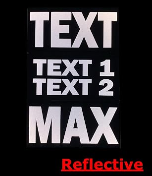 8x4 Custom Text Patch, Customizable Text Personalized Large Patch with Hook Loop Fastener