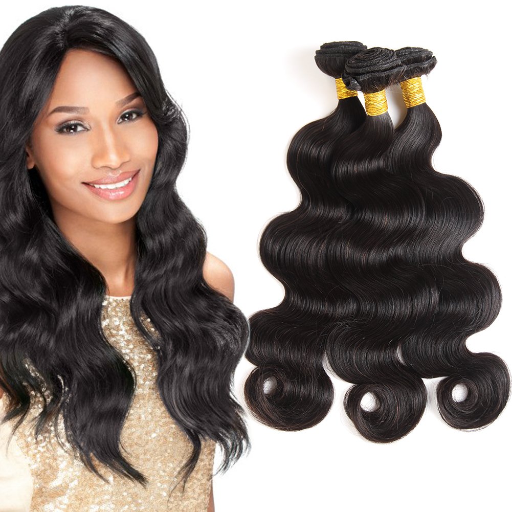 8A Brazilian Virgin Hair Extension Body Wave 3 Bundles 3.52oz/bundle (100+/5g)/pc