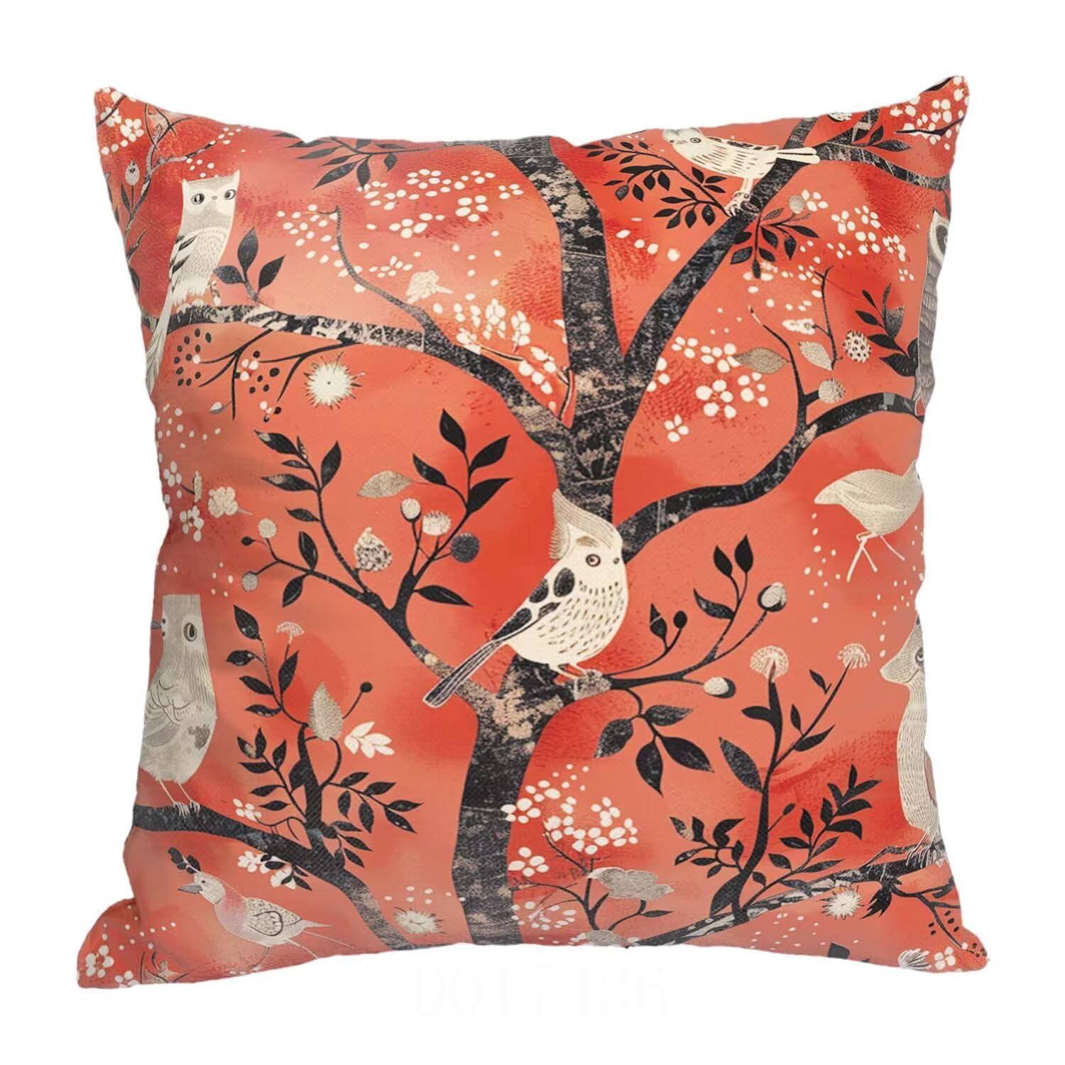 Fundas Cojines SuavesRojo Fundas Cojines Cuadradas Suaves Funda Almohada Cojines Suaves Sillas Jardin para Oficina Jardín Cama Sofá Banco Interior o Exterior Juego de 4 Funda Cojin Bohemia mu-214