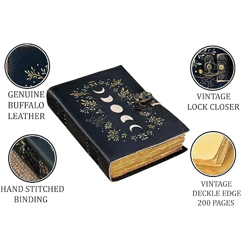 Blank Spell Book of Shadows Journal With Lock Clasp Blank Spell Book of Shadows Journal With Lock Clasp