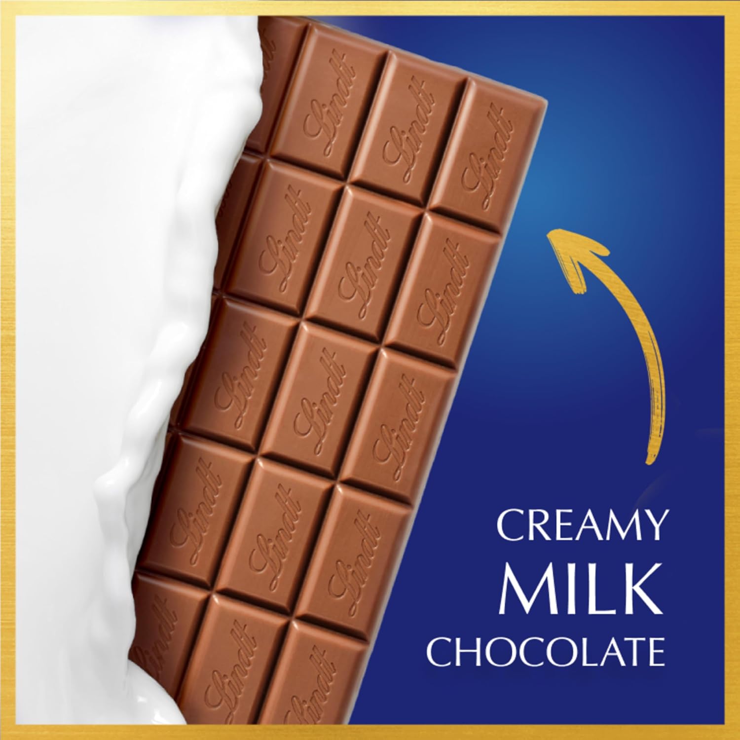 Lindt CLASSIC RECIPE Milk Chocolate Bar, Milk Chocolate Candy, 4.4 oz. (12 Pack)