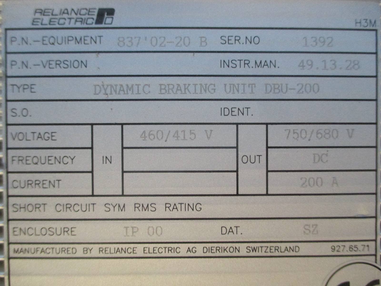 Magnetic Disc Gearmotor Motor Brake, 115 Volts, 60hz. Dayton Part Model 5X400 by Dayton