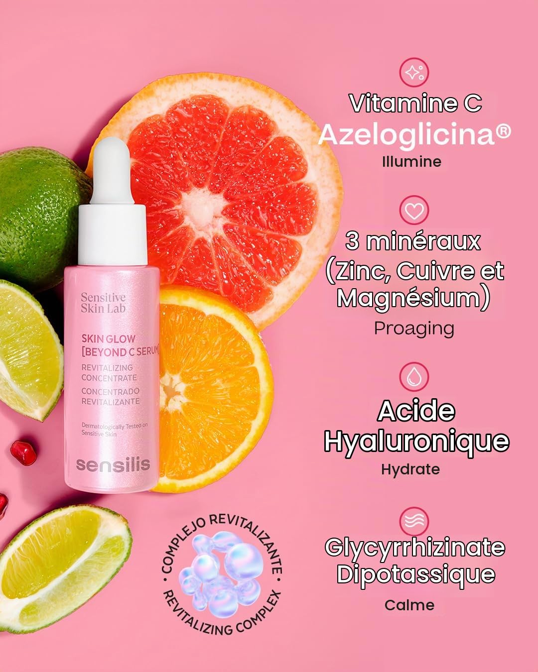 Sensilis - Skin Glow Beyond C, Sérum Hydratant Vitamine C, 30 ml