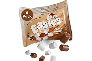 Marshmallow Smores Flavored Mini Marshmallows Candy: Chocolate Inside, Vanilla Outside