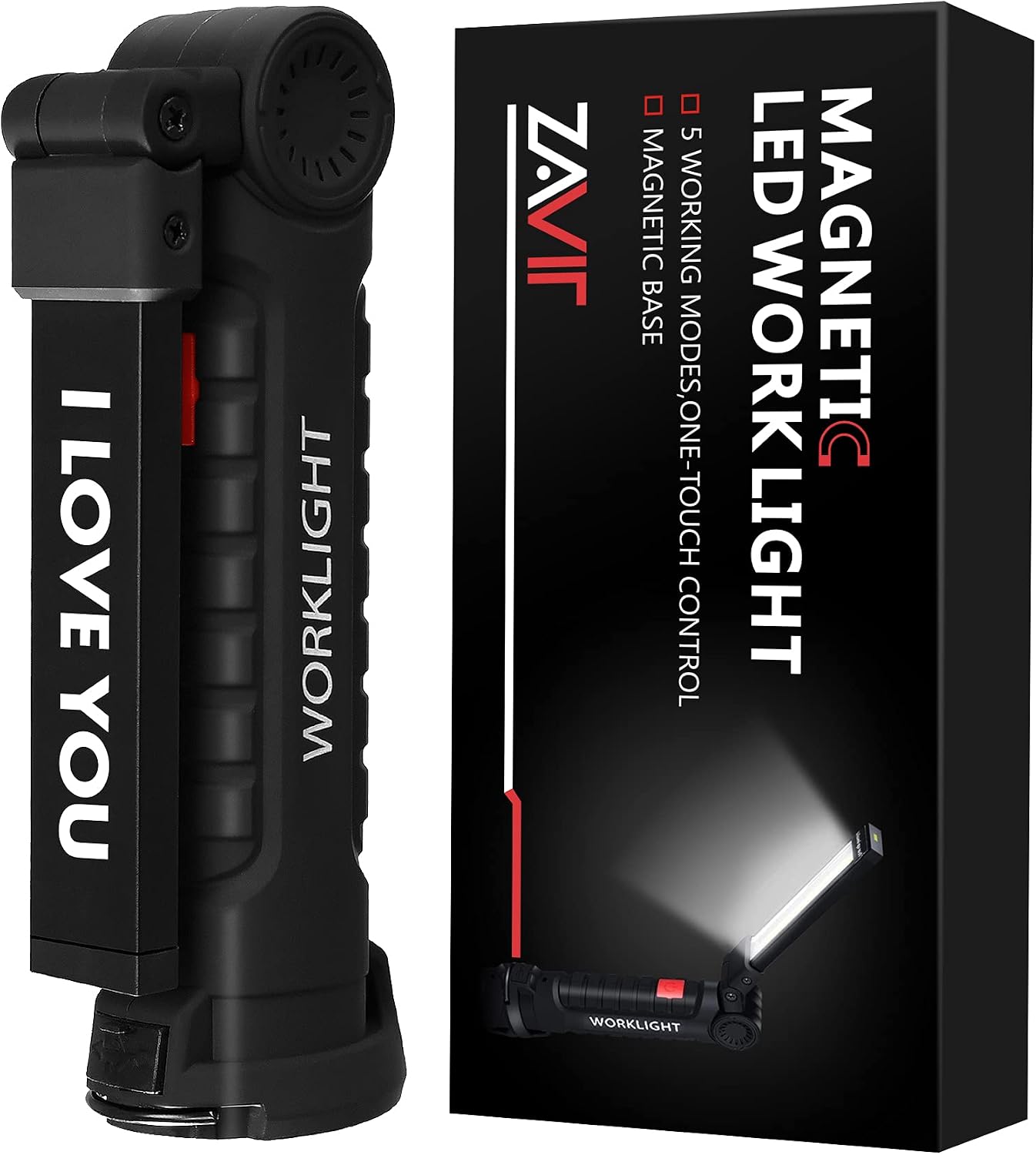 ZAVIT Valentines Day Love Gifts for Him Men Husband,Work Light I LOVE YOU,Christmas Stocking Stuffers, Anniversary Birthday Gifts for Boyfriend,Fathers Day Tool Gifts,Cool Gadgets Gifts for Men