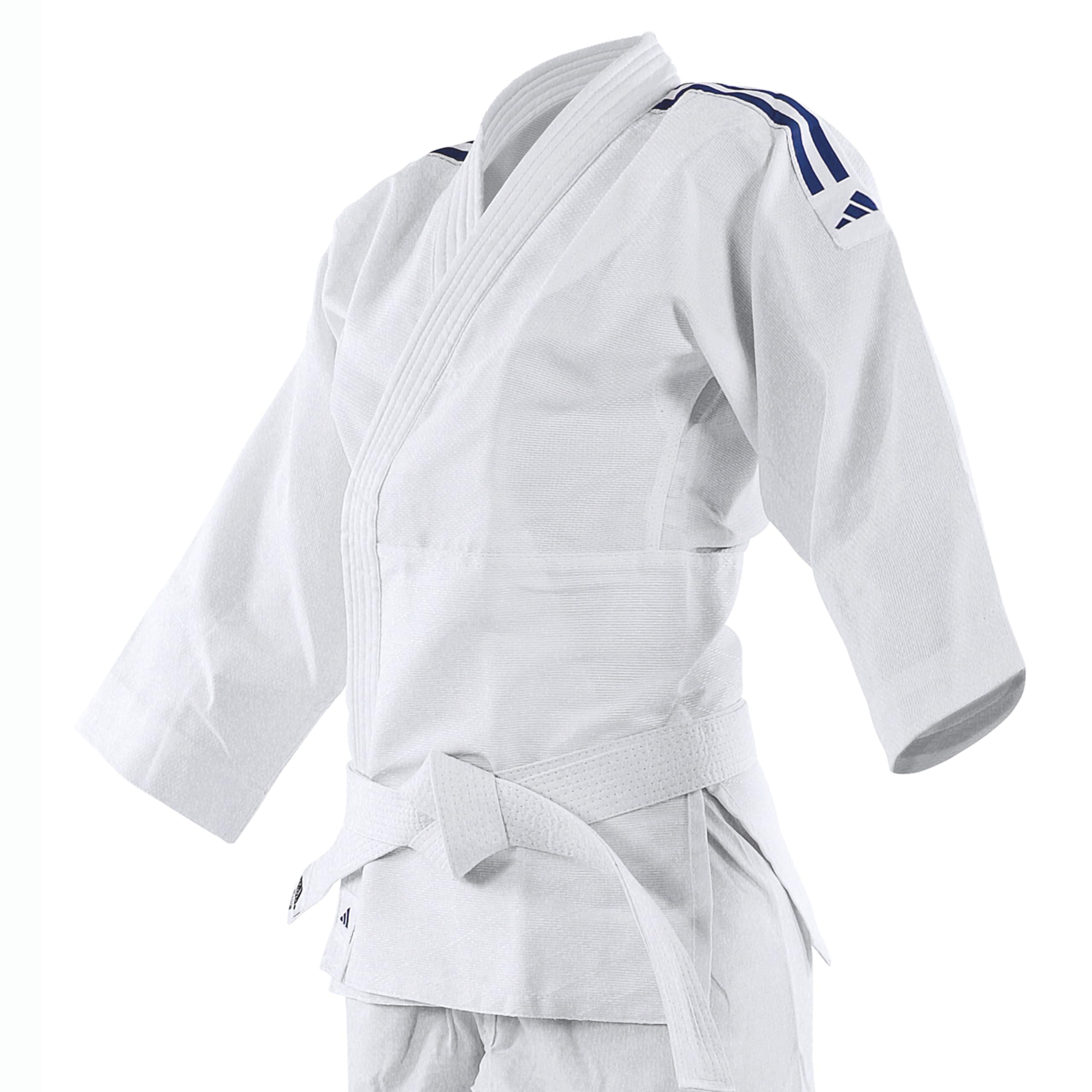 Adidas ADIJ180 - Kimono per Judo, Cintura Non Inclusa, Pantalone Elastico in Vita