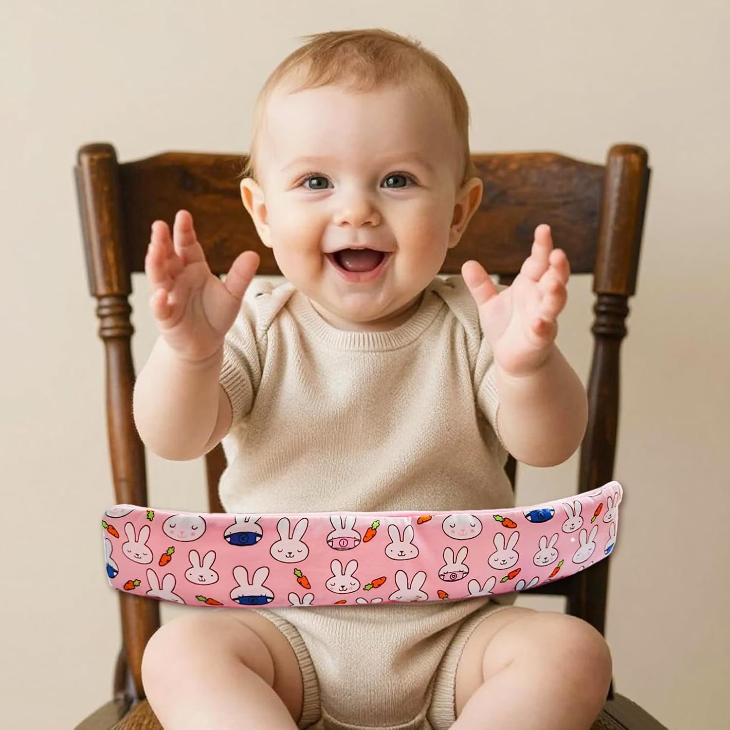 High Chair Straps, Universal Baby Safety Strap, Highchair Harness for Infant&Toddler's，Toy Safety Straps (Pink)