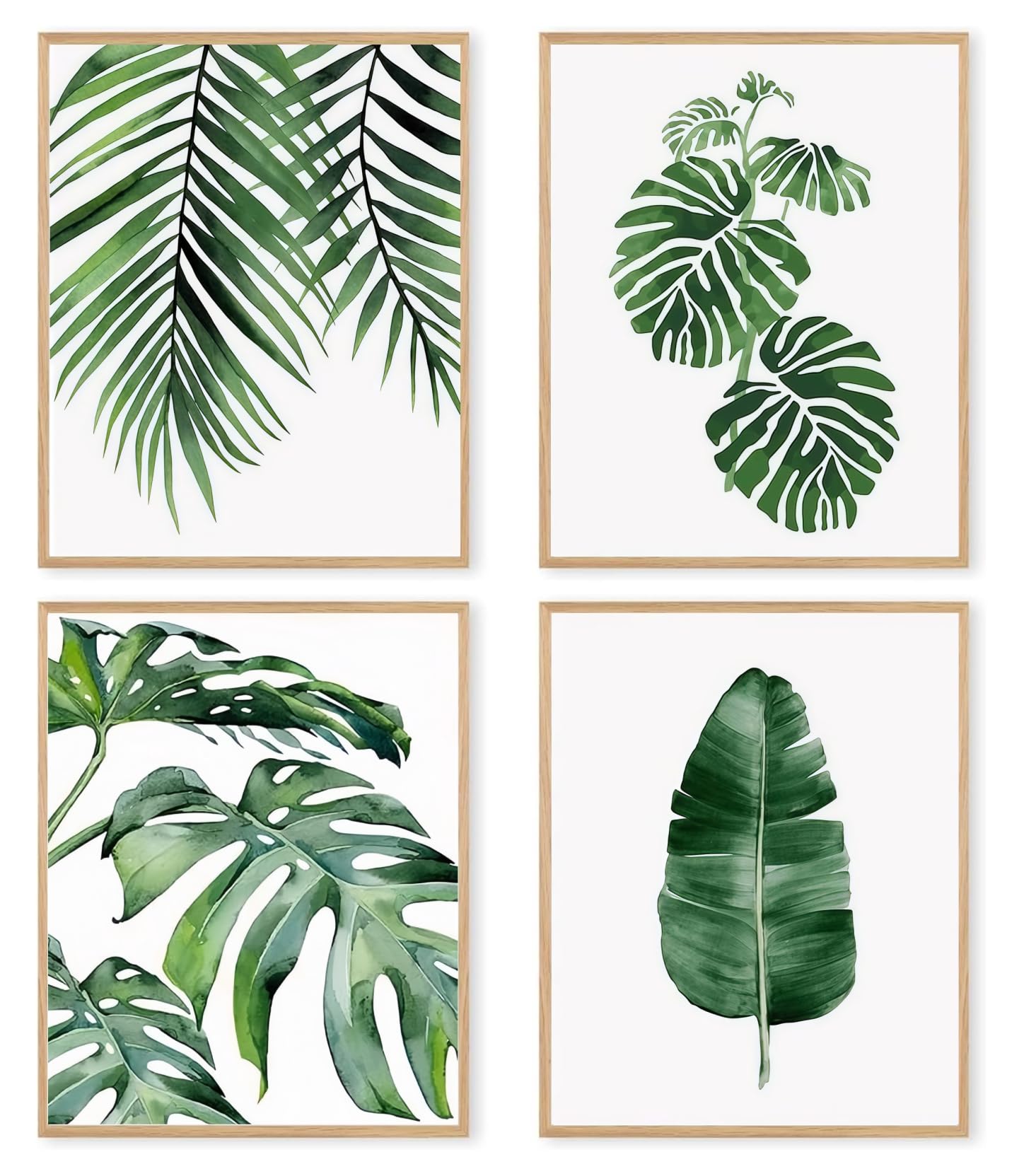 Lienzos de hojas tropicales de 50 x 70 cm para renovar la decoración de paredes vacías 8