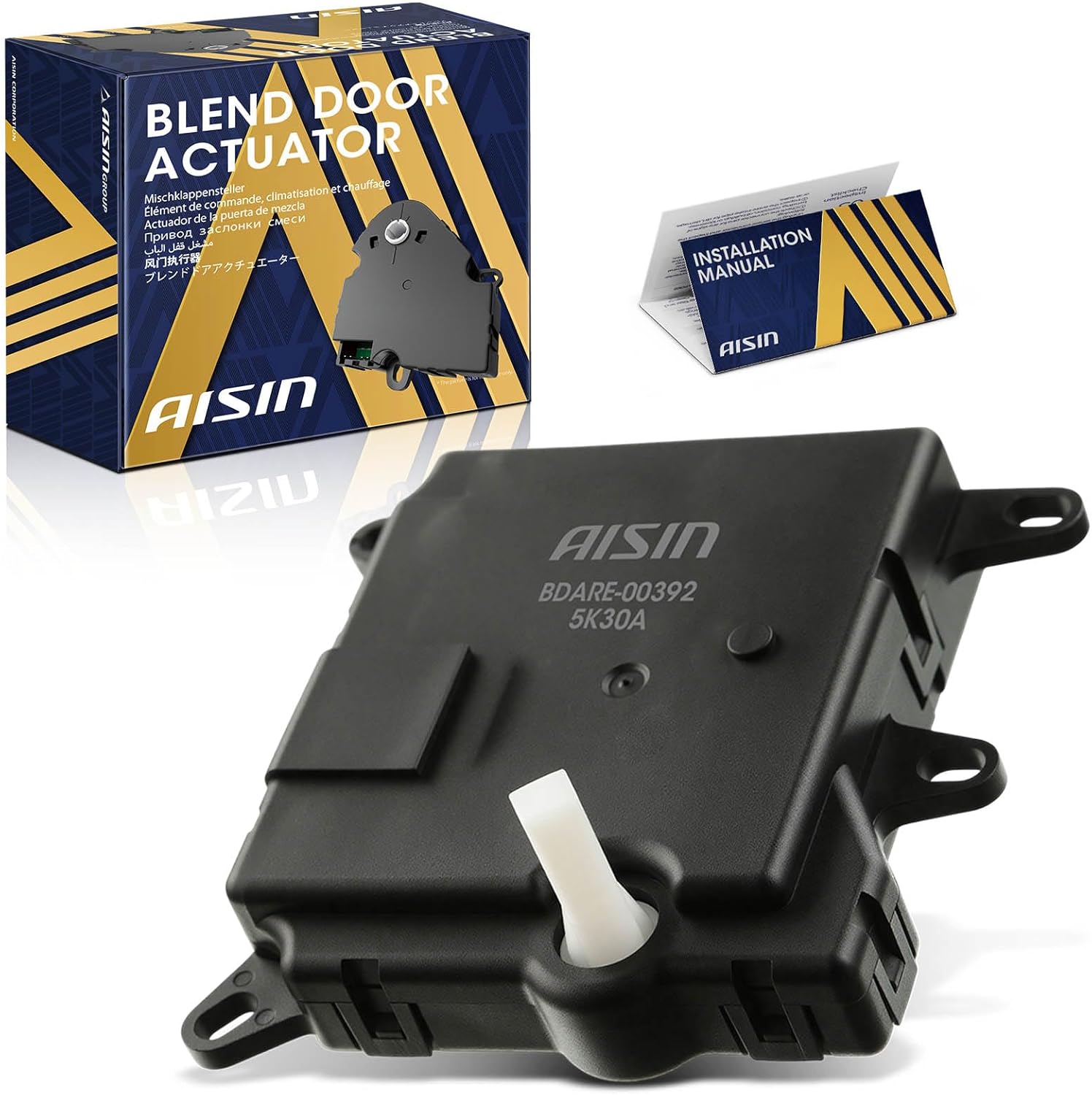 AISIN AFTERMARKET BDARE-00392 Main HVAC Heater Blend Door Actuator - Compatible with Ford Expedition 1997, Thunderbird 1994-1997, Mercury Cougar 1994-1997 - Temperature Mode Control Actuator