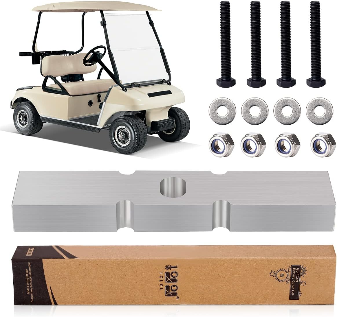 10L0L Golf Cart 1 inch Front End Lift Block Kit for Club Car DS & Precedent