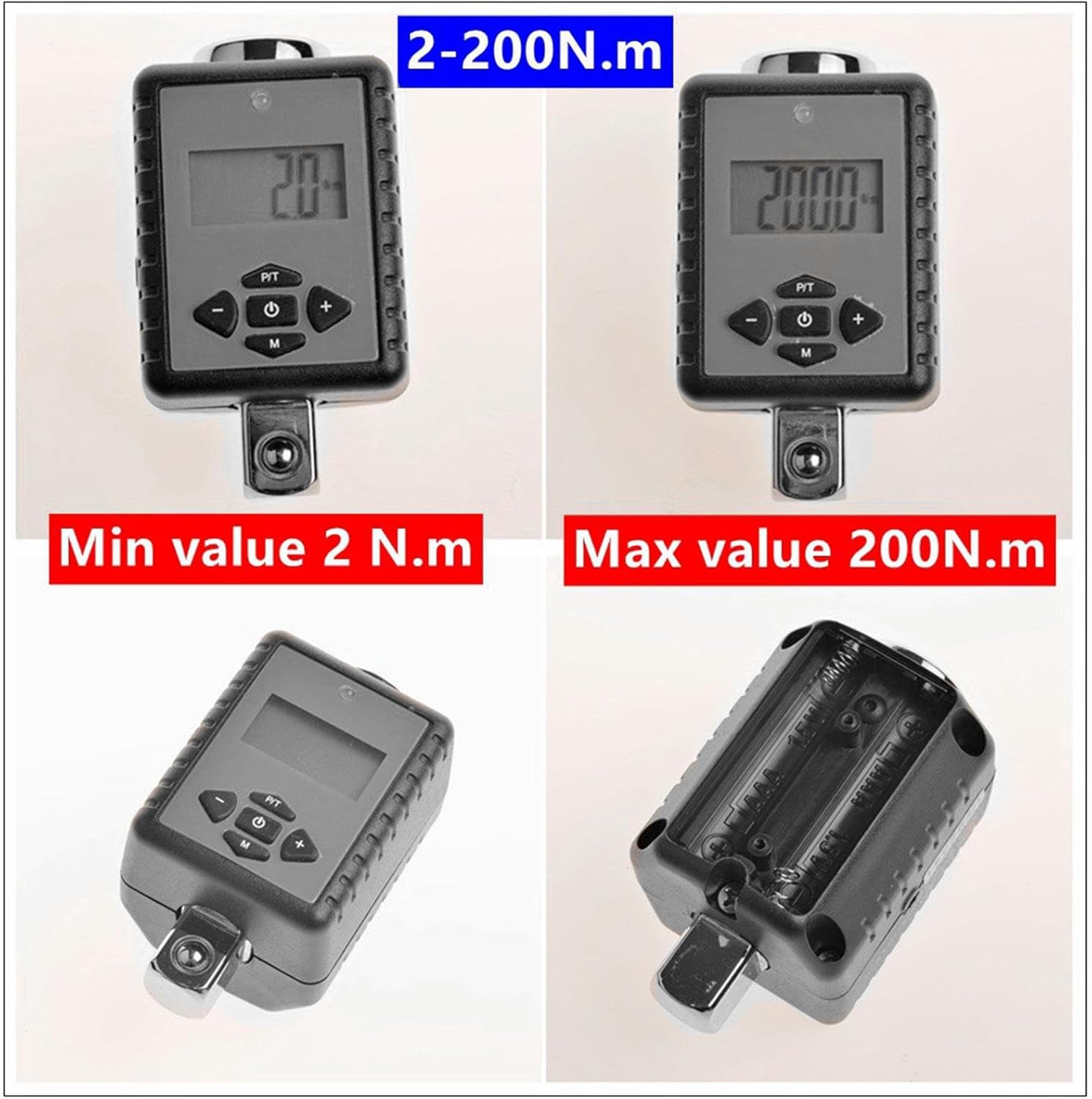 電子トルクコンバーター、電子トルクアダプター,サウンドとライトアラームを備えた調整可能なトルクレンチキャリブレーションツール | 車
