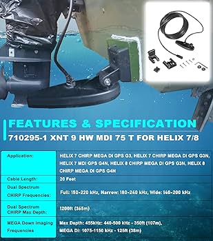 Humminbird Trasduttore Di Poppa Standard Xd 50-200khz - Foto 2