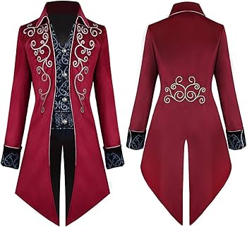 Feynman Dames steampunk frack gothic mantel met kant, vrouwen barok victoriaans dubbelrij vintage middeleeuwse jas uniform zwart M