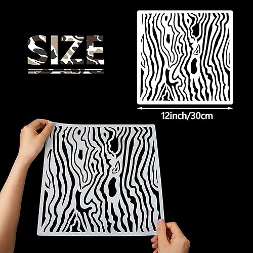 Miniatura 2 de Outus 9 plantillas con estampado de camuflaje, plantillas de pintura de camuflaje, plantillas de patrón de hierba reutilizables, camuflaje verde