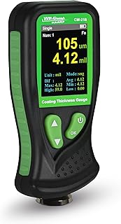 Digital Coating Thickness Gauge CM-218 Best Mil/Micron Paint Depth Meter for Car and Industrial (Resolution 0.01mils) (Fe/Al)