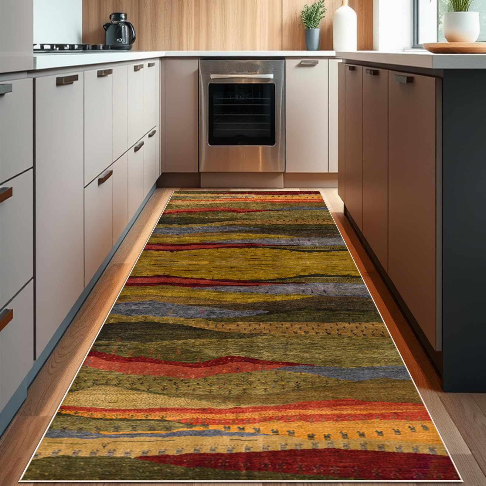Tehocwiz Runner Rugs for Hallway, Non Slip Carpet Runners Washable Kitchen Rugs, Kitchen Runners, Narrow Rugs, Carpet Runners Rugs for Entryway Laundry Room Hallway Kitchen 60 x 500 cm